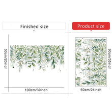 Cargar imagen en el visor de la galería, Pegatinas de pared de vid de hojas verdes para sala de estar, dormitorio, TV, sofá, Fondo, calcomanías de pared autoadhesivas, murales de vinilo extraíbles