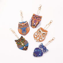 Cargar imagen en el visor de la galería, Llavero con pintura de diamantes 5D DIY, colgante de bordado de diamantes de imitación, Kits de manualidades DIY, pintura de diamantes, llavero de punto de cruz, accesorios