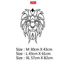Загрузите изображение в программу просмотра галереи, Креативная Геометрия животного, настенная художественная наклейка, современные настенные наклейки для детской комнаты, виниловые наклейки для гостиной, компания, фреска