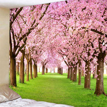 Carica l&#39;immagine nel visualizzatore della Galleria, Arazzo da parete con fiori vegetali Appeso a parete Arazzo da parete di grandi dimensioni Arazzi da parete economici Hippie Boho Tessuto Mandala