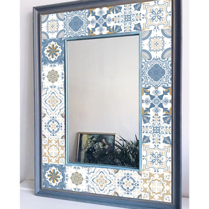 Pegatina de pared de estilo marroquí, arte Vintage, vinilo impermeable, Peel and Stick, pegatinas para azulejos, decoración del hogar, cocina, baño, calcomanías DIY