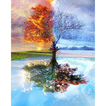 Cargar imagen en el visor de la galería, DIY 5D diamante pintura paisaje árbol fantasía punto de cruz Kit completo taladro cuadrado bordado mosaico arte imagen hogar Decoración regalo