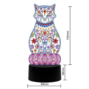 New Design 7 Colors Available Table Lamp LED 5D Diamond Painting Light Diamond Mosaic Embroidery Cross Stitch Animal Home Decor