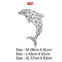 Загрузите изображение в программу просмотра галереи, Креативная Геометрия животного, настенная художественная наклейка, современные настенные наклейки для детской комнаты, виниловые наклейки для гостиной, компания, фреска
