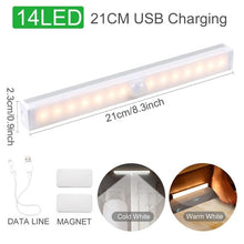 Load image into Gallery viewer, Motion Sensor Wireless LED Night Lights Bedroom Decor Light Detector Wall Decorative Lamp Staircase Closet Room Aisle Lighting