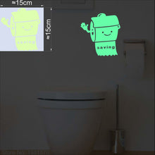 Load image into Gallery viewer, Bathroom Wall Stickers Toilet Home Decoration Removable Wall Decals for Toilet Sticker Decorative Paste Home Decor Glow in Dark