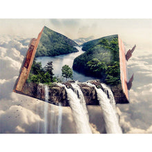 Load image into Gallery viewer, Diamond Painting Book Waterfall Scenery Full Square Daimond Mosaic Cross Stitch Home Decor Diamond Embroidery Landscape