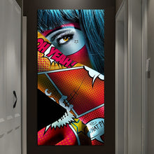 Load image into Gallery viewer, Graffiti Women Portrait Oil Painting Posters and Prints Wall Decor for Living Room Canvas Painting Wall Art Picture Home  Decor