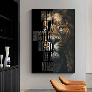 Thunder Lion Letter Motivational Quote Art Posters Wild Lions Canvas Painting Modern Wall Art Pictures para Office Home Decor