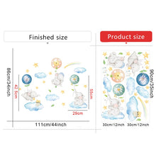 Загрузите изображение в программу просмотра галереи, Наклейки на стену со слоном из мультфильма для детской комнаты, детский сад, Настенный декор, экологически чистые виниловые наклейки на стены из ПВХ, настенная наклейка, домашний декор