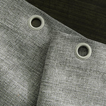Carica l&#39;immagine nel visualizzatore della Galleria, Tende da doccia grigie spesse Tende da bagno impermeabili in tessuto di lino imitazione per vasca da bagno Ampia copertura da bagno moderna e ampia