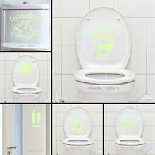 Load image into Gallery viewer, Bathroom Wall Stickers Toilet Home Decoration Removable Wall Decals for Toilet Sticker Decorative Paste Home Decor Glow in Dark