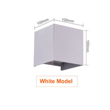 Carica l&#39;immagine nel visualizzatore della Galleria, Lampada da parete a LED 6W 12W IP65 Lampada da parete per giardino con portico ad angolo regolabile impermeabile per esterni AV85-265V Lampada per illuminazione interna in alluminio