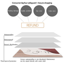 Cargar imagen en el visor de la galería, Cuadro sobre lienzo para pared de niña con cuerpo de flor de línea dibujada, carteles nórdicos abstractos e impresiones, imágenes de pared para decoración para las paredes del salón