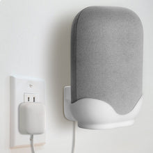 Carica l&#39;immagine nel visualizzatore della Galleria, Staffa per cavo con supporto per montaggio a parete con presa per Google Nest Audio Assistente vocale Plug in Cucina Camera da letto Bagno Supporto audio