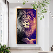 Carica l&#39;immagine nel visualizzatore della Galleria, Moderna testa di leone africano Wall Art Canvas Poster e stampe Animali Art Dipinti su tela sulle immagini a parete Home Decor Cuadros