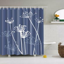 Cargar imagen en el visor de la galería, Floral bambú diente de león arce hoja flor tela impermeable poliéster ducha cortinas baño cortina baño accesorio impresión