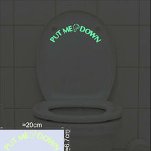 Load image into Gallery viewer, Bathroom Wall Stickers Toilet Home Decoration Removable Wall Decals for Toilet Sticker Decorative Paste Home Decor Glow in Dark