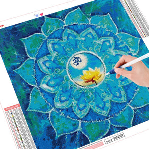 HUACAN 5D diamante pintura Mandala cuadrado completo punto de cruz nueva llegada diamante bordado flor mosaico artesanía pared arte