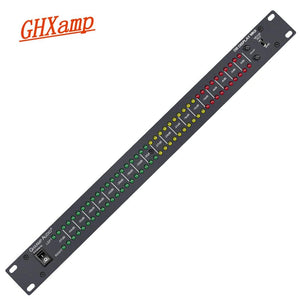 GHXAMP Professional Dual 40 светодиодный спектральный сценический домашний усилитель, динамик, индикатор стерео уровня звука-57 дБ-0 дБ