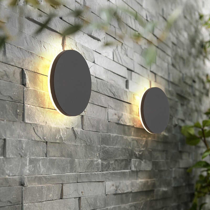 LED-Wandleuchte im Freien wasserdicht IP65 Garten dekorative Wandleuchte Veranda Korridor Beleuchtung Badezimmer Leuchte AC90-260V