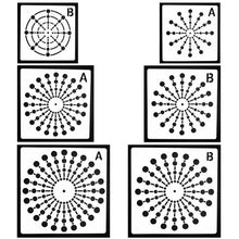Carica l&#39;immagine nel visualizzatore della Galleria, Modello di punteggiatura ausiliaria di mandala per disegnare stencil di mandala vuoti Accessori decorativi artigianali fai-da-te Strumento di pittura per arte della parete
