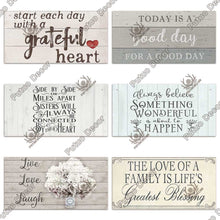 Carica l&#39;immagine nel visualizzatore della Galleria, Putuo Decor Speranza Targhe in legno Amicizia Targa da parete in legno Targa shabby chic per ciondolo in legno Decorazione della casa Regali di famiglia