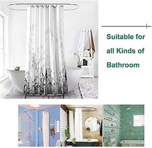 Waterproof Bathing Shower Curtain Set with 12 Hooks Toilet Covers Bath Mat for Bathroom Non-slip Rug Carpet Bathroom Accessories