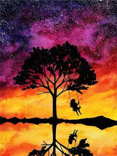 Carica l&#39;immagine nel visualizzatore della Galleria, HUACAN Full Square 5D Pittura Diamante DIY Sakura Albero Vulcano Diamante Ricamo Paesaggio Punto Croce Strass Mosaico