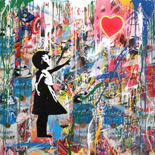 Carica l&#39;immagine nel visualizzatore della Galleria, Street Graffiti Art Banksy Art Pop Art Canvas Painting Cuadros Poster Wall Art for Living Room Home Decor (No Frame)