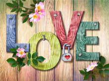 Carica l&#39;immagine nel visualizzatore della Galleria, Huacan Pittura Diamante 5D CASA Dolce Casa Quadrato Pieno/Rotondo Fiore Testo Ricamo Paesaggio Decorazione Murale Arte Diamante