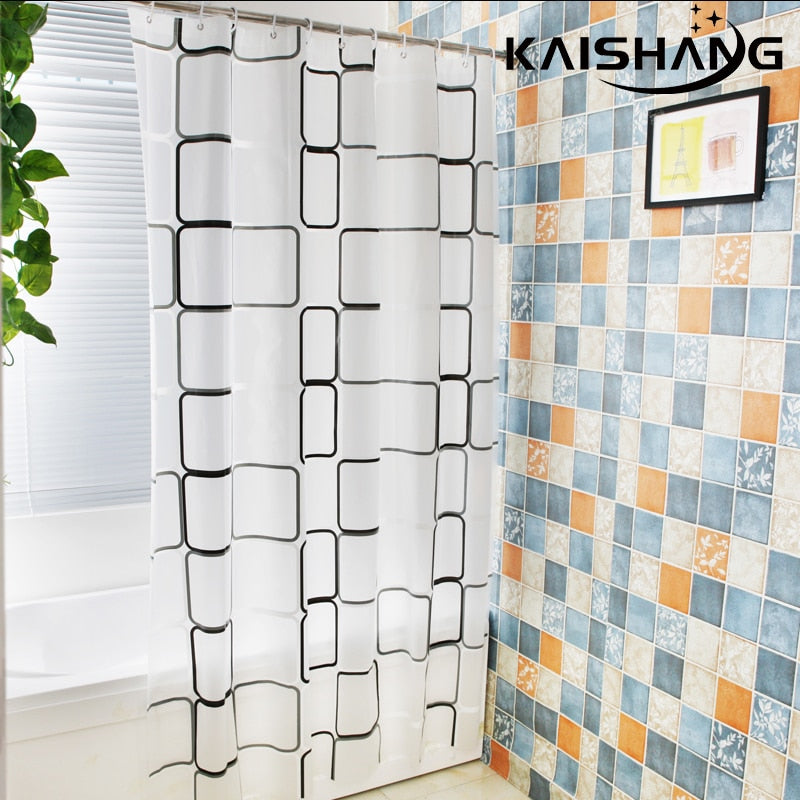 k-water Badezimmer-Duschvorhang 3D-wasserdichter schimmelfester PEVA-Badevorhang Duschvorhang Umweltfreundlicher Toilettentürvorhang