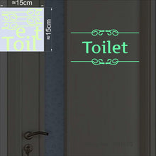 Load image into Gallery viewer, Bathroom Wall Stickers Toilet Home Decoration Removable Wall Decals for Toilet Sticker Decorative Paste Home Decor Glow in Dark