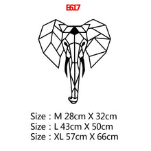Загрузите изображение в программу просмотра галереи, Креативная Геометрия животного, настенная художественная наклейка, современные настенные наклейки для детской комнаты, виниловые наклейки для гостиной, компания, фреска
