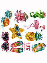 Carica l&#39;immagine nel visualizzatore della Galleria, Adesivi per pittura con diamanti Bambini 5D Fai da te Arte artigianale Pittura con animali e mondo marino con diamanti Dipingi con i numeri per bambini