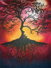 Carica l&#39;immagine nel visualizzatore della Galleria, HUACAN Full Square 5D Pittura Diamante DIY Sakura Albero Vulcano Diamante Ricamo Paesaggio Punto Croce Strass Mosaico