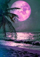 Cargar imagen en el visor de la galería, DIY 5D diamante pintura paisaje Luna árbol mar Cruz puntada Kit completo taladro bordado mosaico arte imagen de diamantes de imitación venta