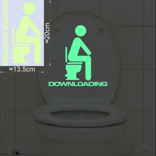 Load image into Gallery viewer, Bathroom Wall Stickers Toilet Home Decoration Removable Wall Decals for Toilet Sticker Decorative Paste Home Decor Glow in Dark