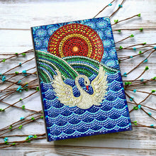 Загрузите изображение в программу просмотра галереи, AZQSD Алмазная картина Мозаика Тетрадь особой формы Цветок Мандала Узоры A5 Дневник Вышивка Подарок DIY