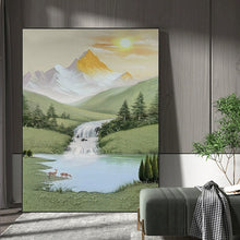 Cargar imagen en el visor de la galería, Pinturas al óleo pintadas a mano, pinturas de textura abstracta, pasillos de entrada simples, pinturas decorativas de pasillos, paredes de fondo de sala de estar, pequeñas pinturas colgantes frescas