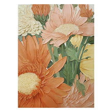 Carica l&#39;immagine nel visualizzatore della Galleria, Dipinto a olio puro dipinto a mano &quot;Fiori e Luna Piena&quot;, stile cremoso, ristorante moderno, dipinto con decorazione floreale, soggiorno fatto a mano