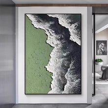 Cargar imagen en el visor de la galería, Pinturas al óleo pintadas a mano, pinturas de textura abstracta, pasillos de entrada simples, pinturas decorativas de pasillos, paredes de fondo de sala de estar, pequeñas pinturas colgantes frescas