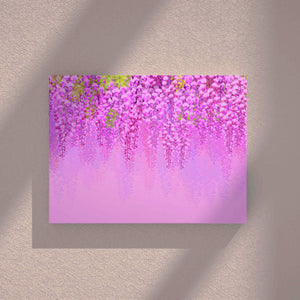 Art Toile Peinture Murale Fleurs Violettes Roses