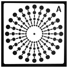 Load image into Gallery viewer, Xugar Reusable Mandala Dotting Stencils for DIY Craft Drawing Hollow Mandala Stencils Rocks Fabric Wall Art Painting Tools