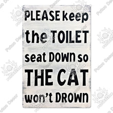 Laden Sie das Bild in den Galerie-Viewer, Putuo Decor Restroom Blechschild Vintage Badezimmer Plaque Metall Wandkunst Poster für WC Dekoration Zubehör Eisen Gemälde