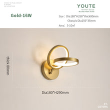 Load image into Gallery viewer, JMZM Nordic Wall Lamp Indoor Copper LED Bedside Light Decorative Stair Lamp For Bedroom Living Room Loft Balcony Aisle New Light