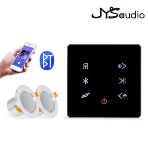 Bluetooth-совместимый усилитель, настенный USB SD-карта, музыкальная панель, фоновая аудиосистема для умного дома, стереосистема, отель, ресторан, гостиница