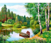 Cargar imagen en el visor de la galería, Pintura de diamante redondo completo Animal Tigre mariposa 5D DIY paisaje diamante bordado punto de cruz Kit hecho a mano regalo decoración del hogar