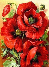 Carica l&#39;immagine nel visualizzatore della Galleria, Pittura diamante rosa fiori pittura di cristallo 5D fai da te completo rotondo paesaggio mosaico ricamo decorazioni per la casa arte della parete