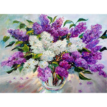 Cargar imagen en el visor de la galería, DIY 5D pintura de diamantes flores bordado de diamantes rosas flores mosaico de diamantes de imitación regalo de cumpleaños decoración del hogar